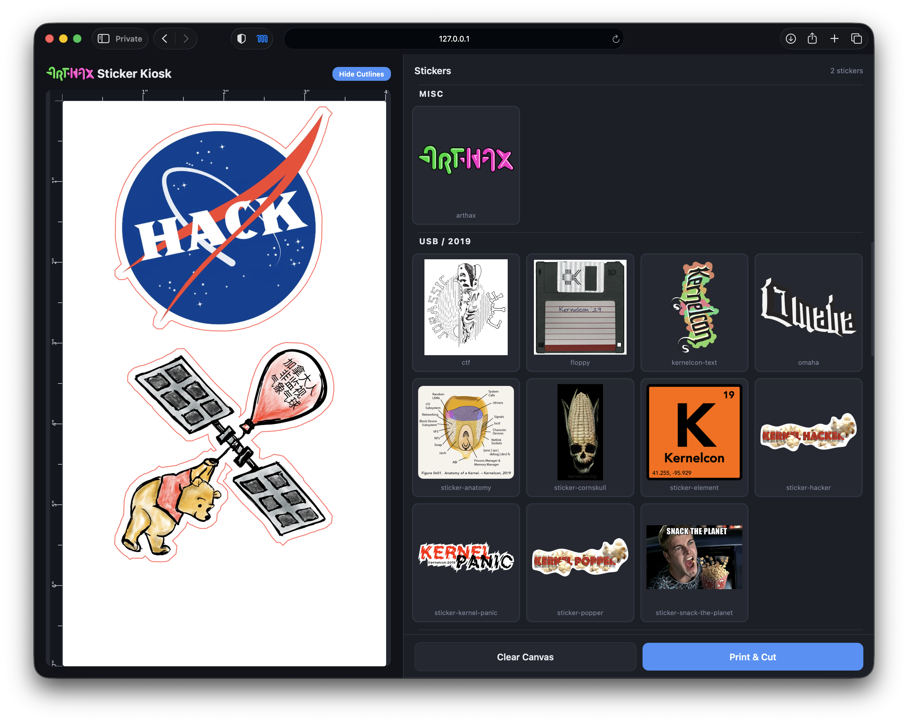 CLI & Kiosk Software for PixCut S1 Printer
